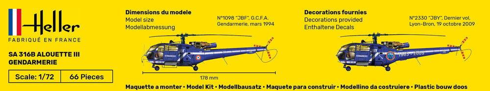 STARTER KIT SA 316 Alouette III Gendarmerie – Image 7