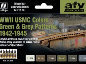 WWII USMC Colors Green & Grey Patterns 1942-1945