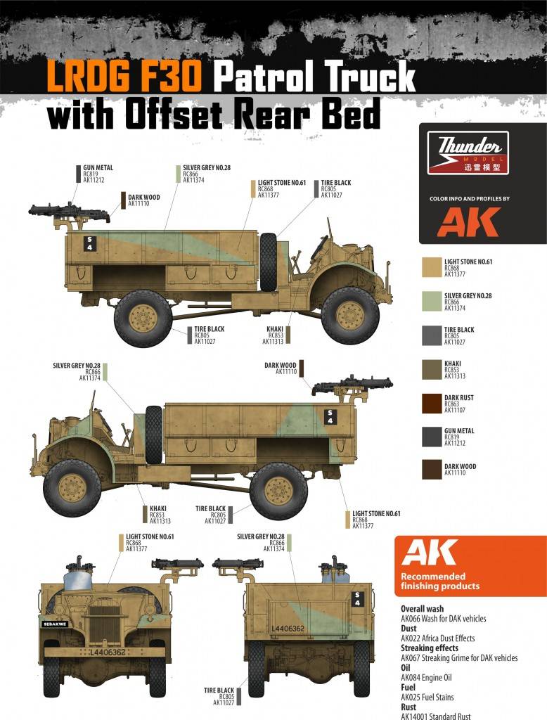 LRDG F30 Patrol Truck with Offset Rear Bed – Image 8