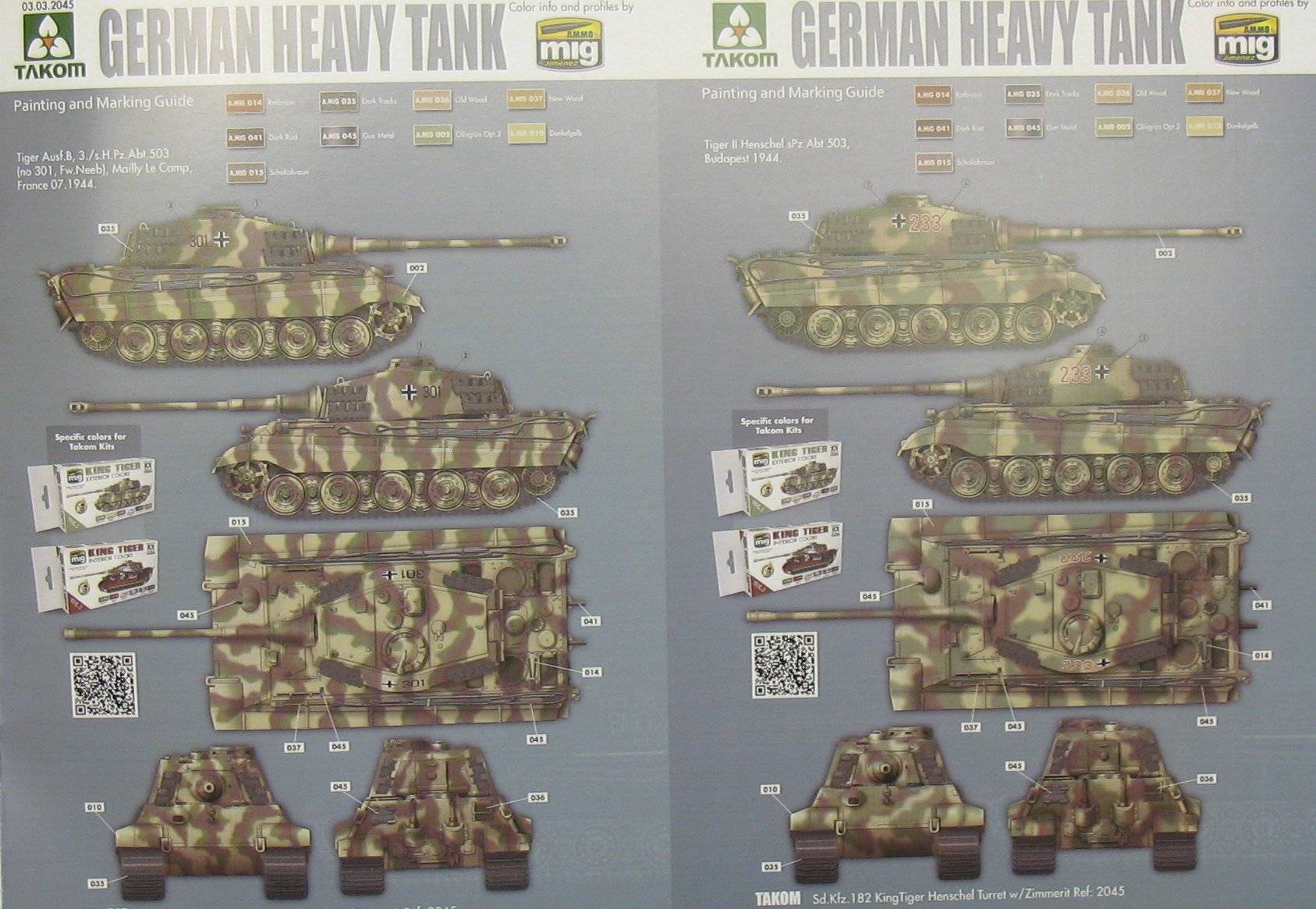 KING TIGER Pz.ABT.505 Sd.Kfz.182 HENSCHEL TURRET w/ZIMMERIT – Image 2