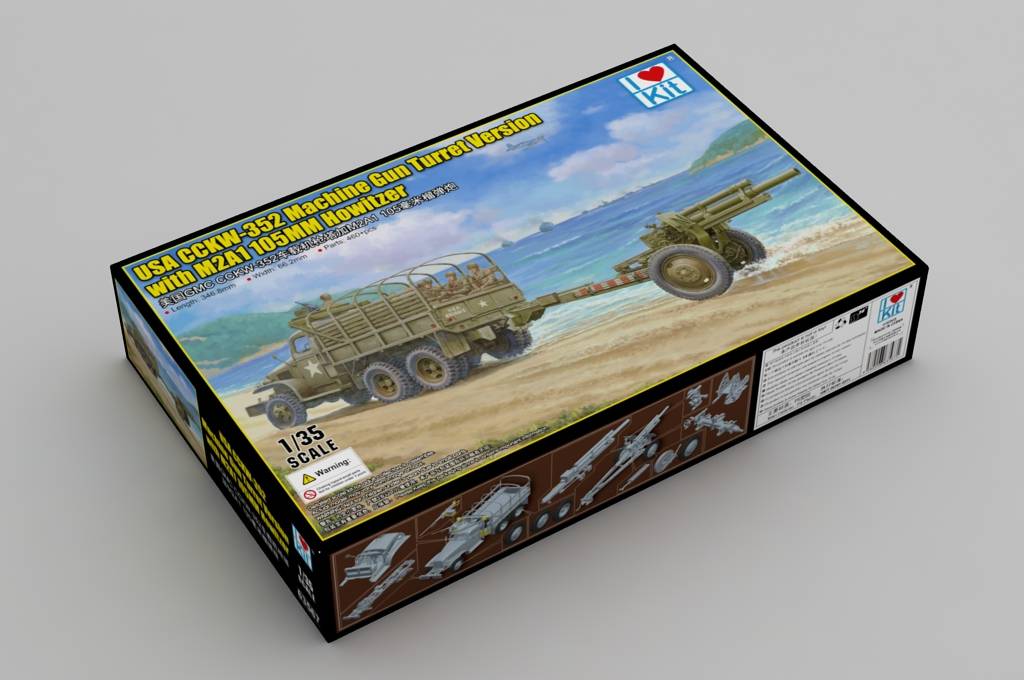 USA CCKW-352 Machine Gun Turret Version with M2A1 105MM Howitzer – Image 3