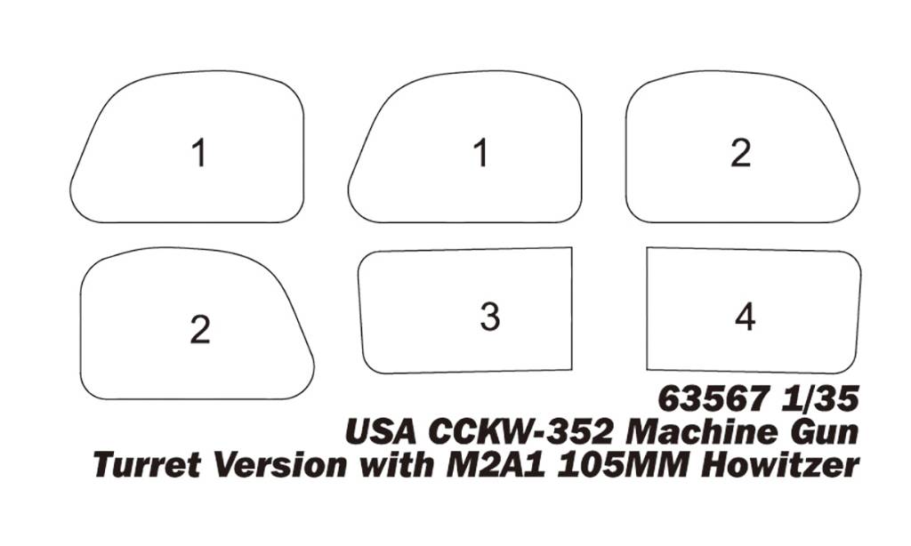 USA CCKW-352 Machine Gun Turret Version with M2A1 105MM Howitzer – Image 18
