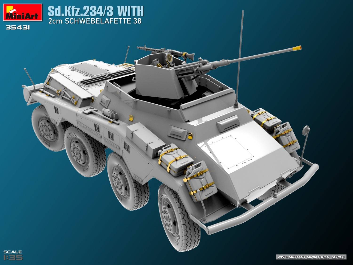 Sd.Kfz.234/3 WITH 2cm SCHWEBELAFETTE 38 – Image 7