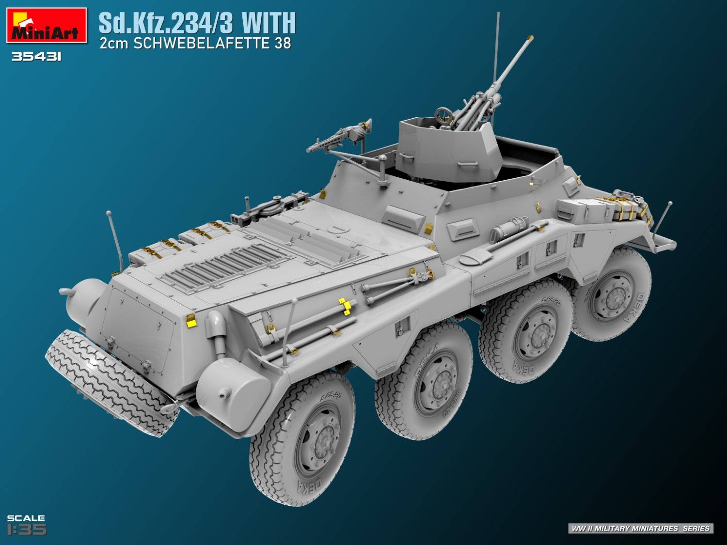 Sd.Kfz.234/3 WITH 2cm SCHWEBELAFETTE 38 – Image 8