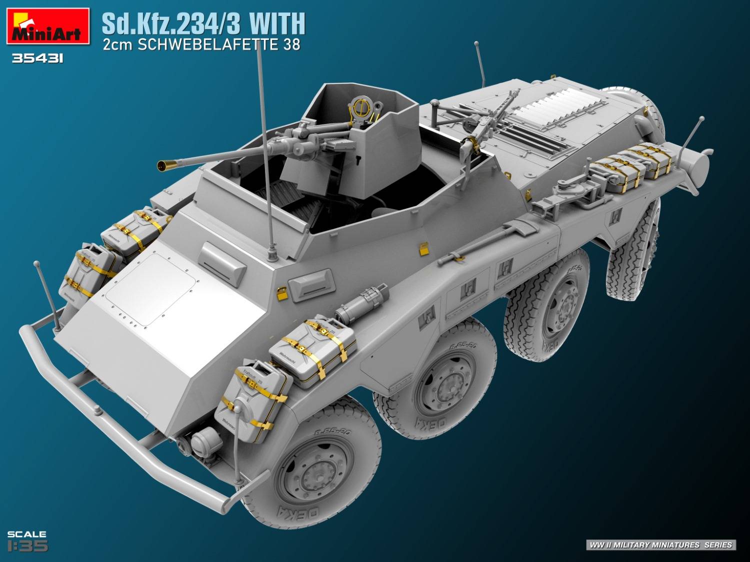 Sd.Kfz.234/3 WITH 2cm SCHWEBELAFETTE 38 – Image 9