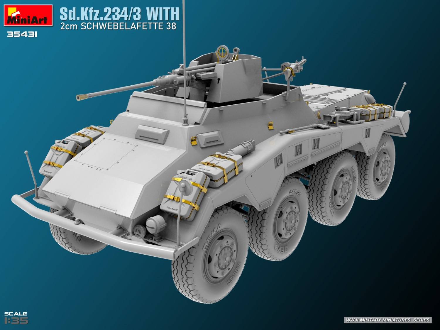 Sd.Kfz.234/3 WITH 2cm SCHWEBELAFETTE 38 – Image 15