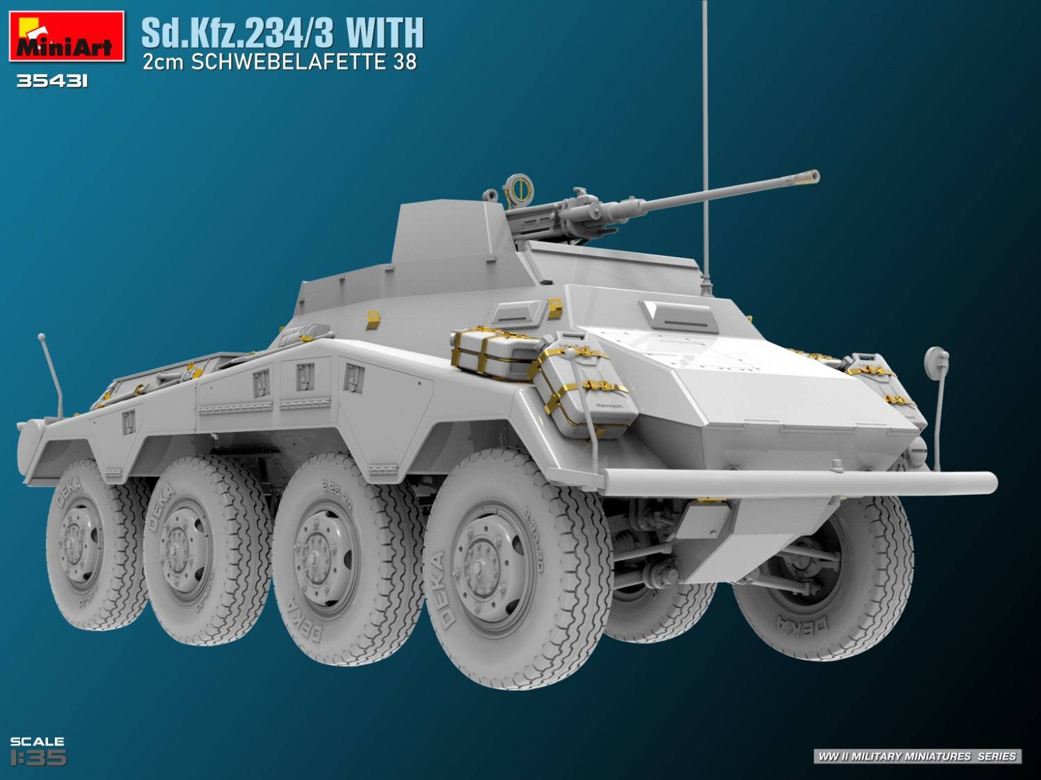 Sd.Kfz.234/3 WITH 2cm SCHWEBELAFETTE 38 – Image 16