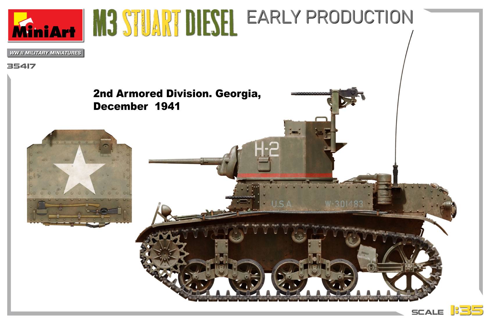 M3 STUART DIESEL. EARLY PRODUCTION – Image 3