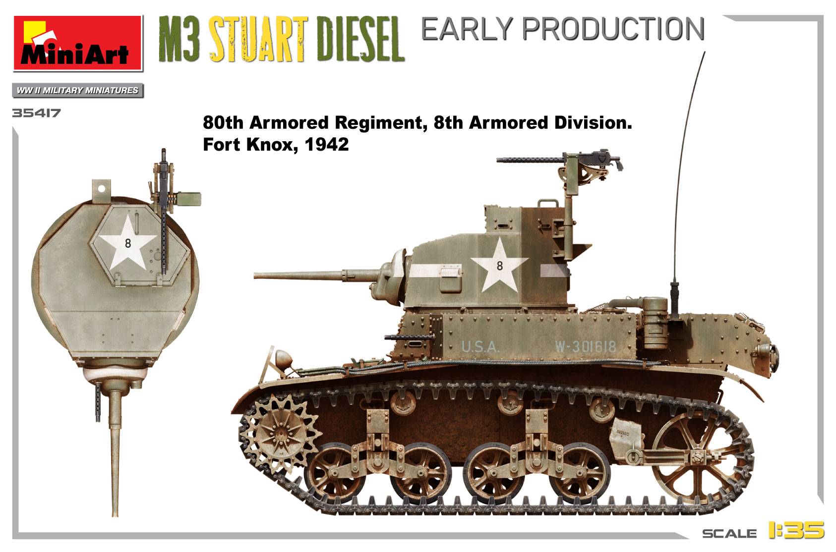M3 STUART DIESEL. EARLY PRODUCTION – Image 4