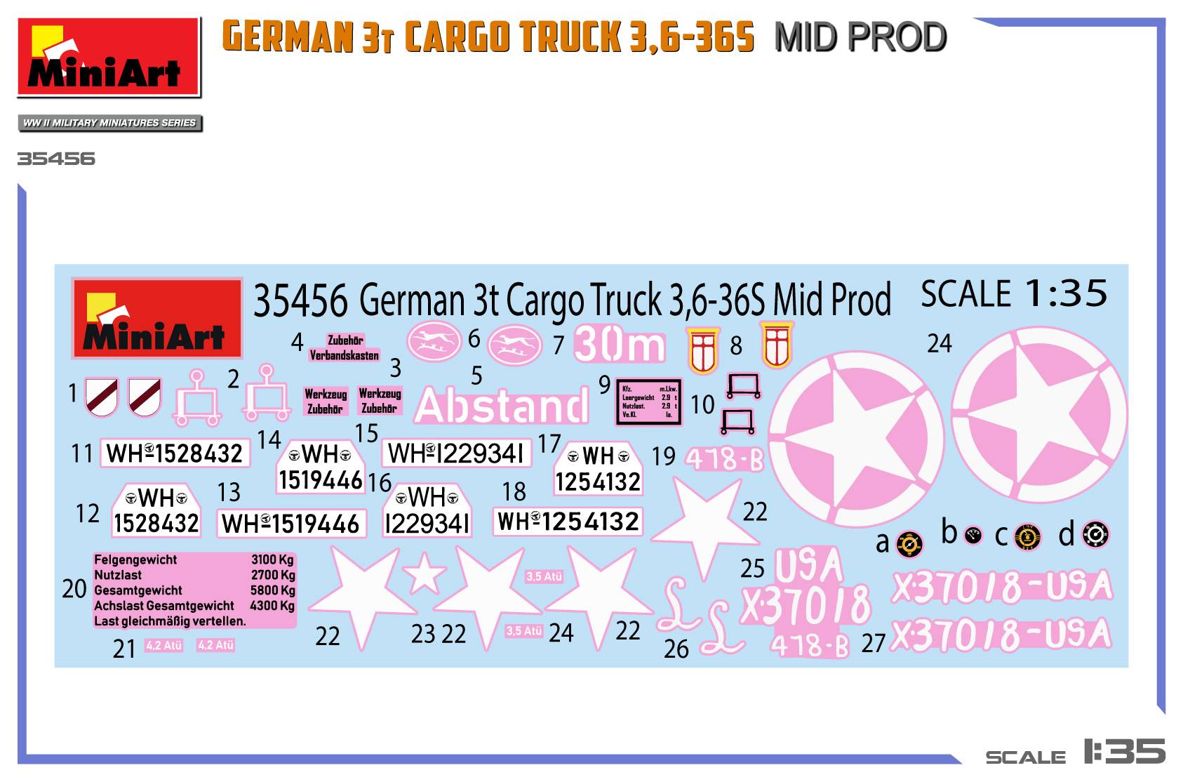 GERMAN 3T CARGO TRUCK 3,6-36S MID PROD – Image 2