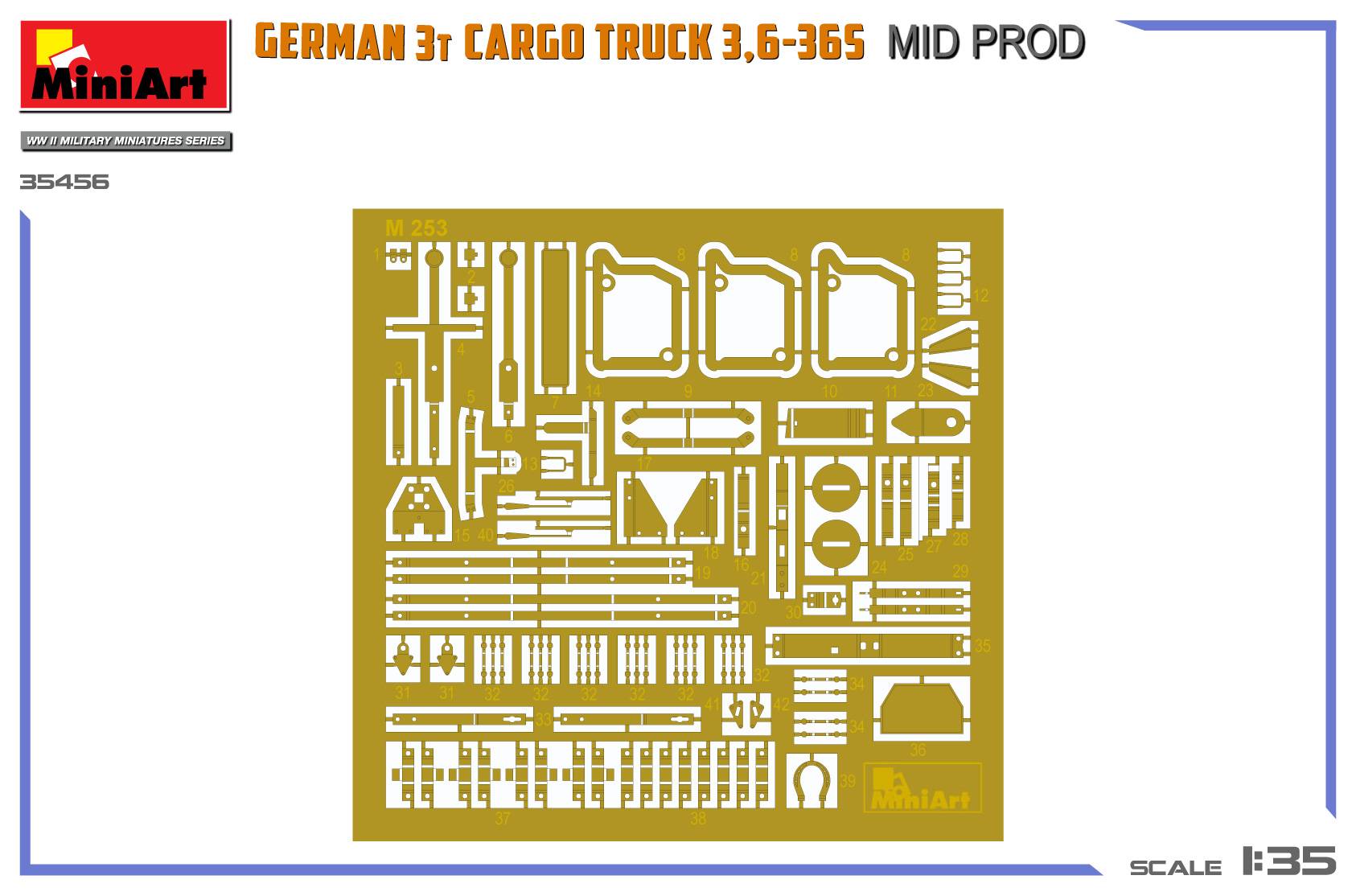 GERMAN 3T CARGO TRUCK 3,6-36S MID PROD – Image 3
