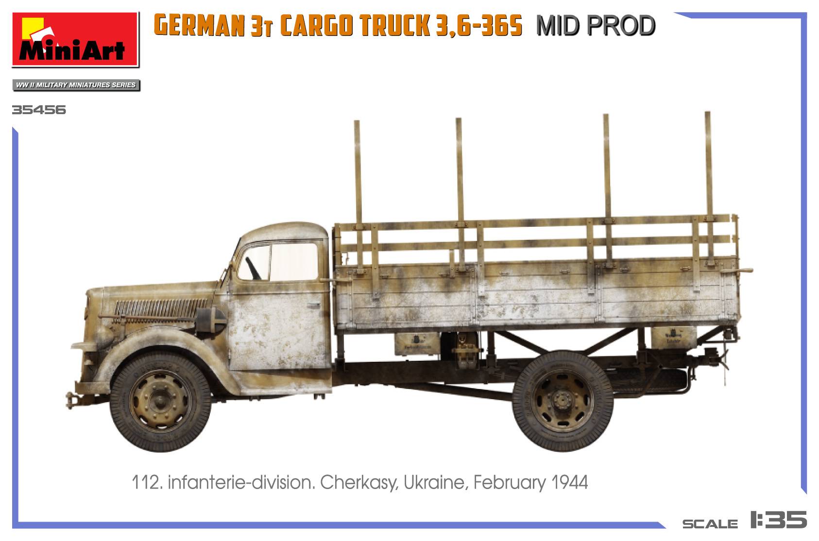 GERMAN 3T CARGO TRUCK 3,6-36S MID PROD – Image 4
