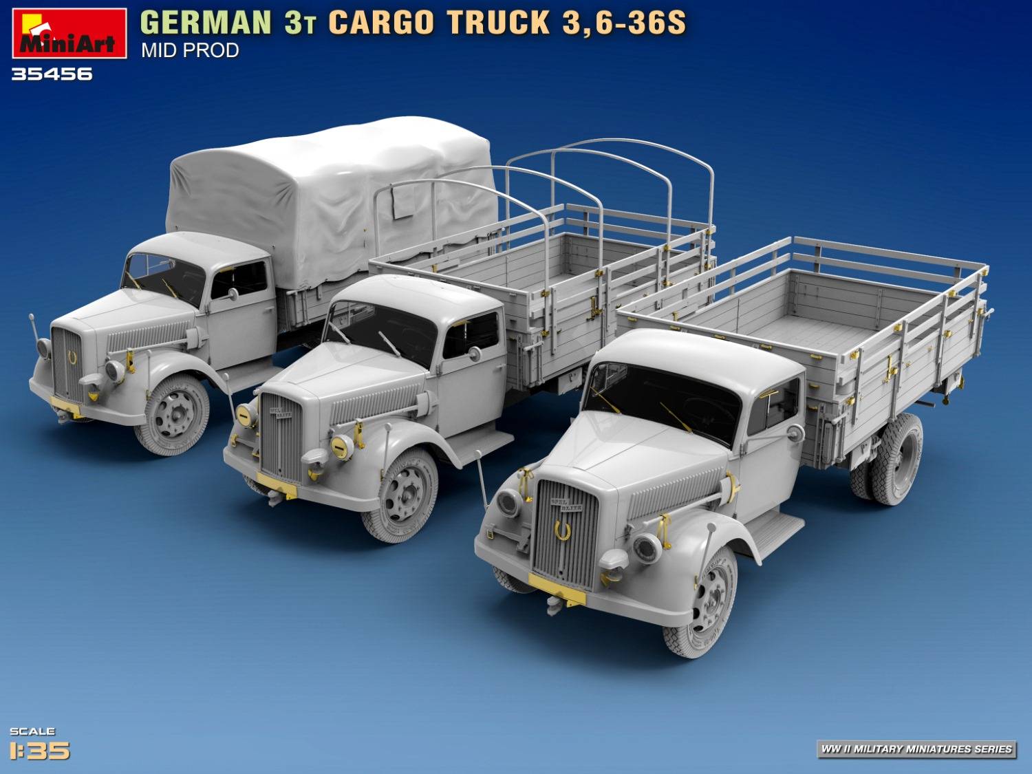 GERMAN 3T CARGO TRUCK 3,6-36S MID PROD – Image 23