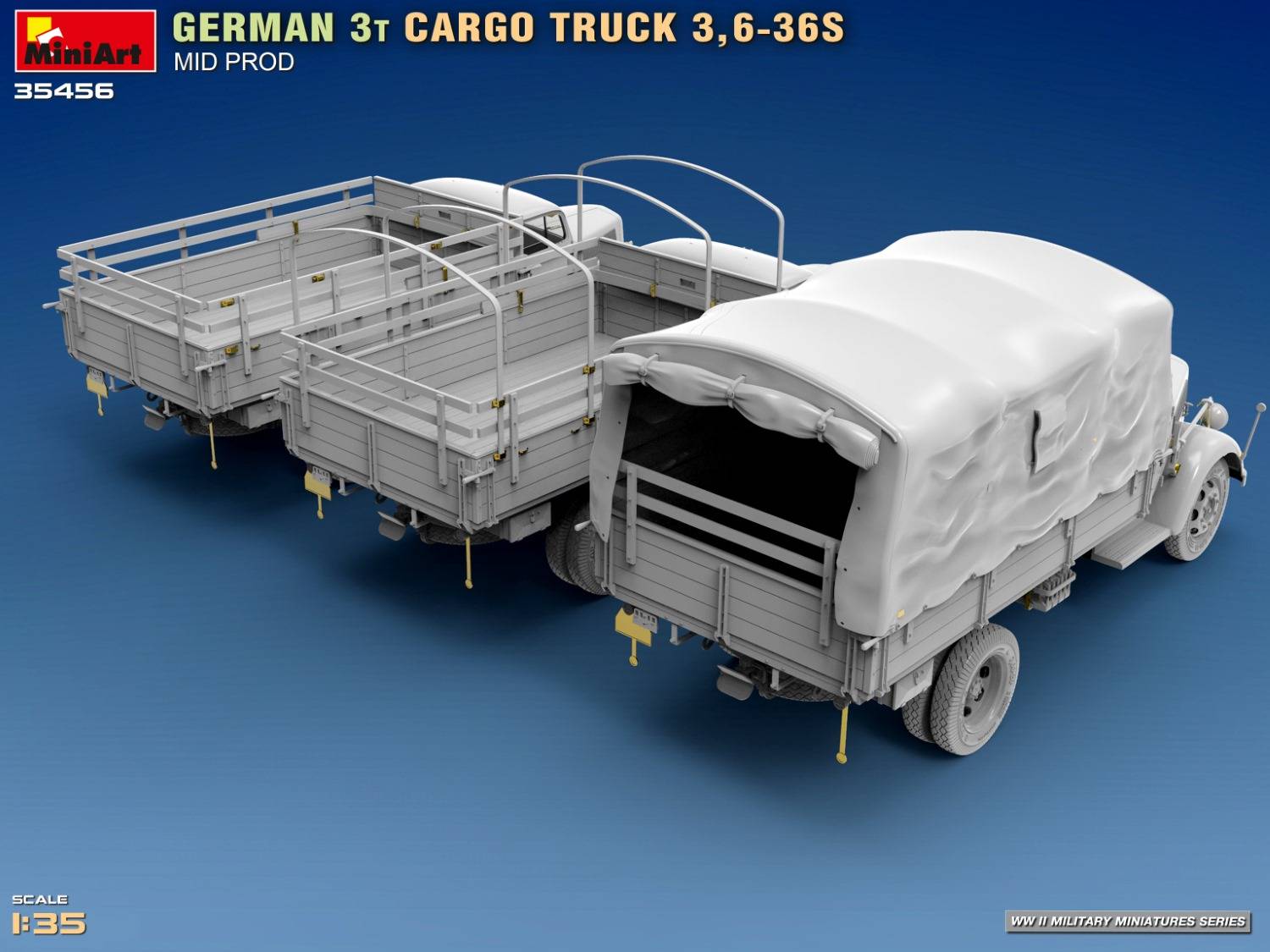 GERMAN 3T CARGO TRUCK 3,6-36S MID PROD – Image 25