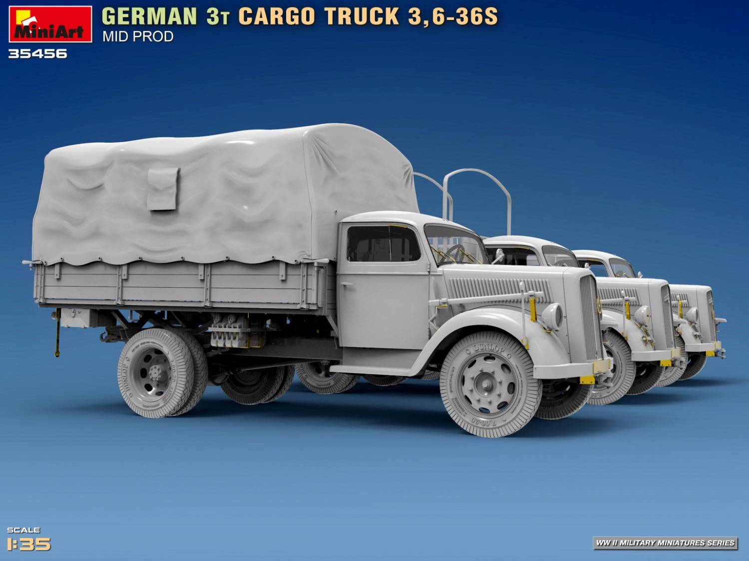 GERMAN 3T CARGO TRUCK 3,6-36S MID PROD – Image 27