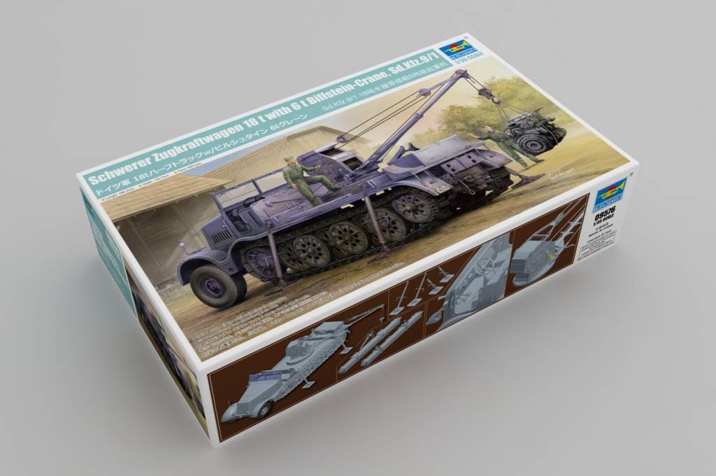 Schwerer Zugkraftwagen 18 t with 6 t Billstein-Crane Sd.Kfz.9/1 – Image 3