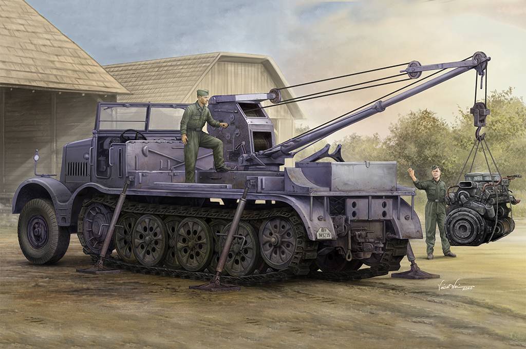 Schwerer Zugkraftwagen 18 t with 6 t Billstein-Crane Sd.Kfz.9/1 – Image 20