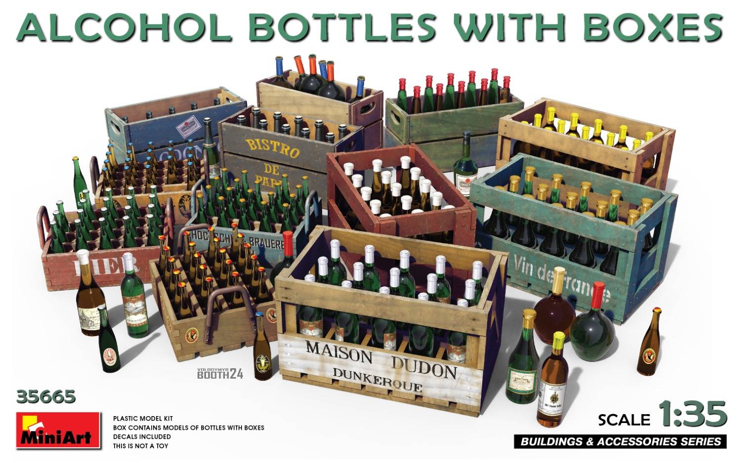 ALCOHOL BOTTLES WITH BOXES