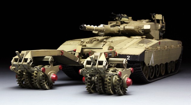 Israeli Main Battle Tank Merkava Mk.3 BAZ w/Nochri Dalet Mine Roller System – Image 2