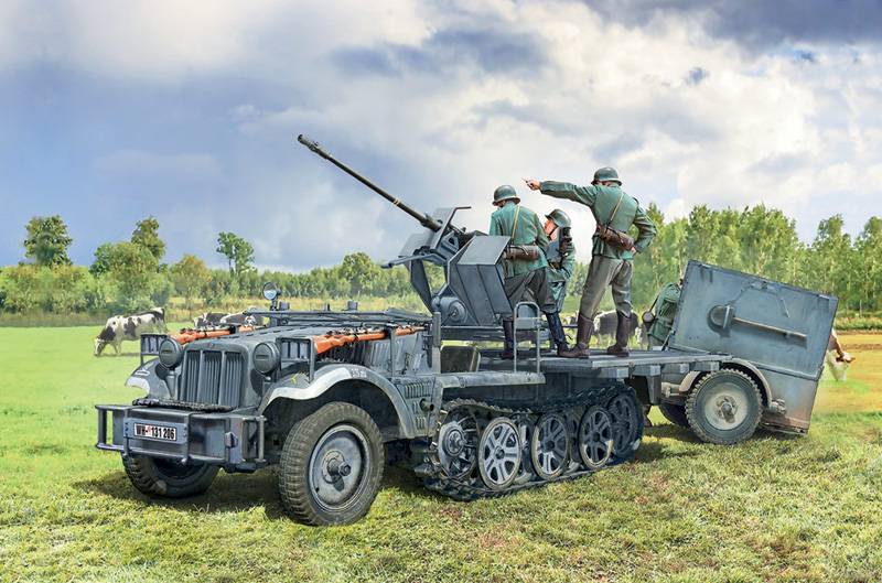 SD.KFZ.10/4 with FLAK 30 and crew – Image 14