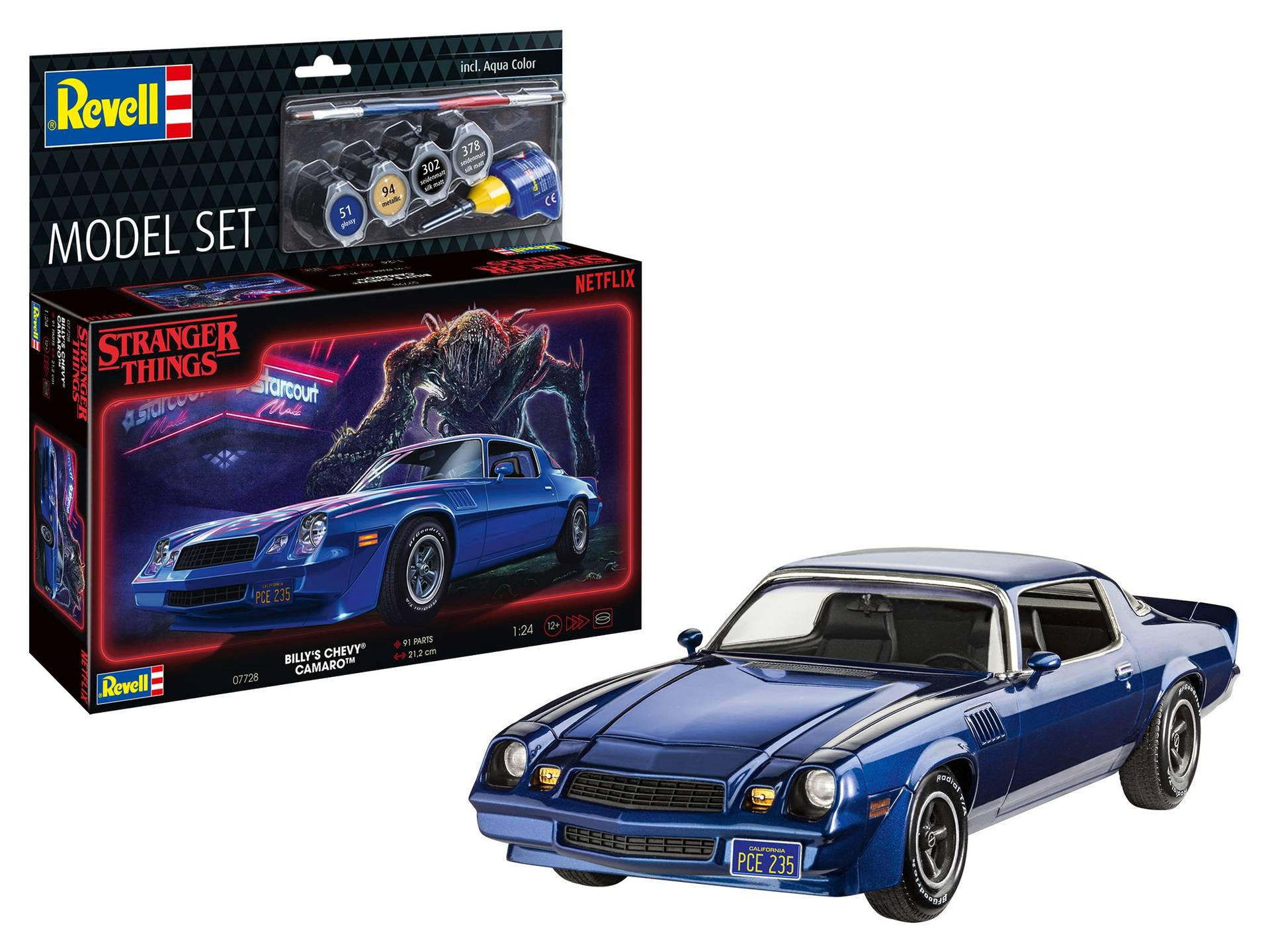 « Stranger Things » Chevy Camaro Z/28 MODEL SET