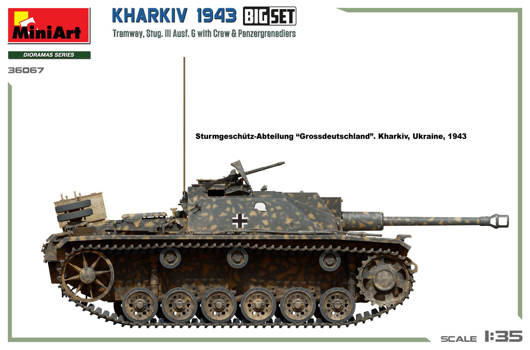 Kharkiv 1943: Tram & Stug. III Ausf. G with Crew and Panzergrenadiers. BIG SET – Image 10