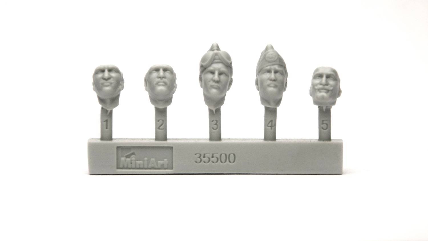 Italian Tank Crew Resin Heads – Image 4