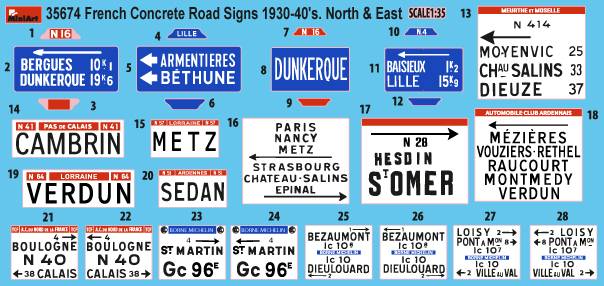 French Concrete Road Signs 1930-40’s North & East – Image 5