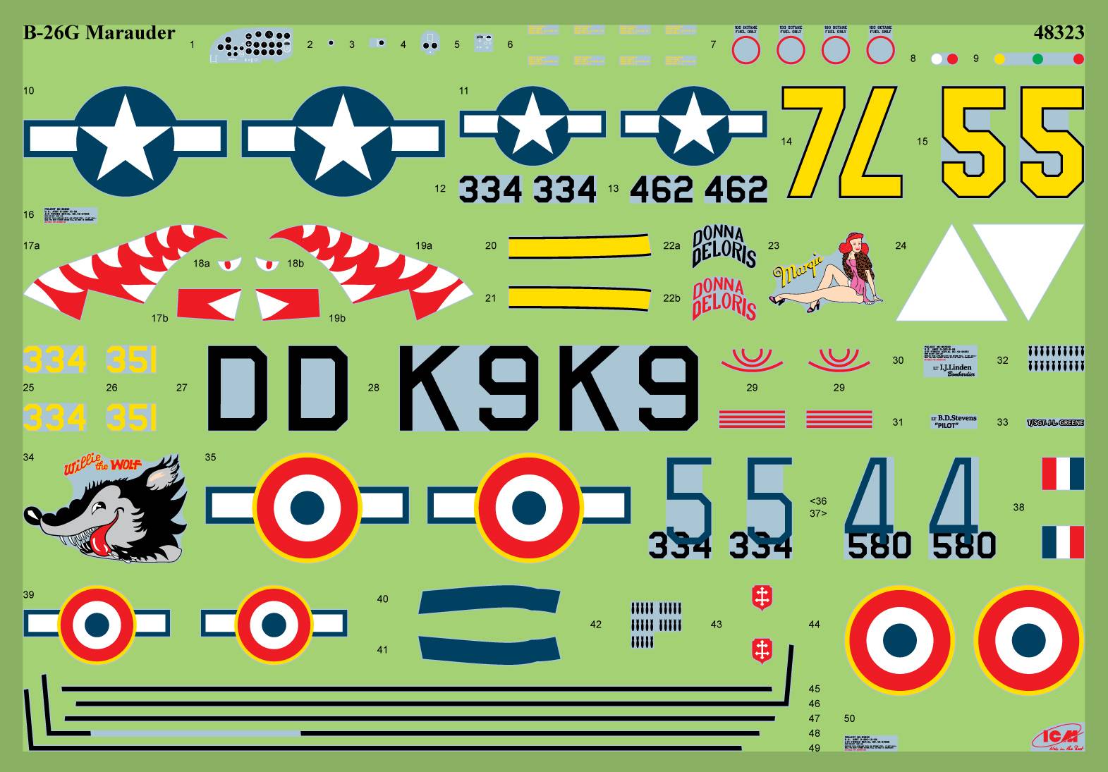 B-26G Marauder WWII American/French Bomber – Image 9
