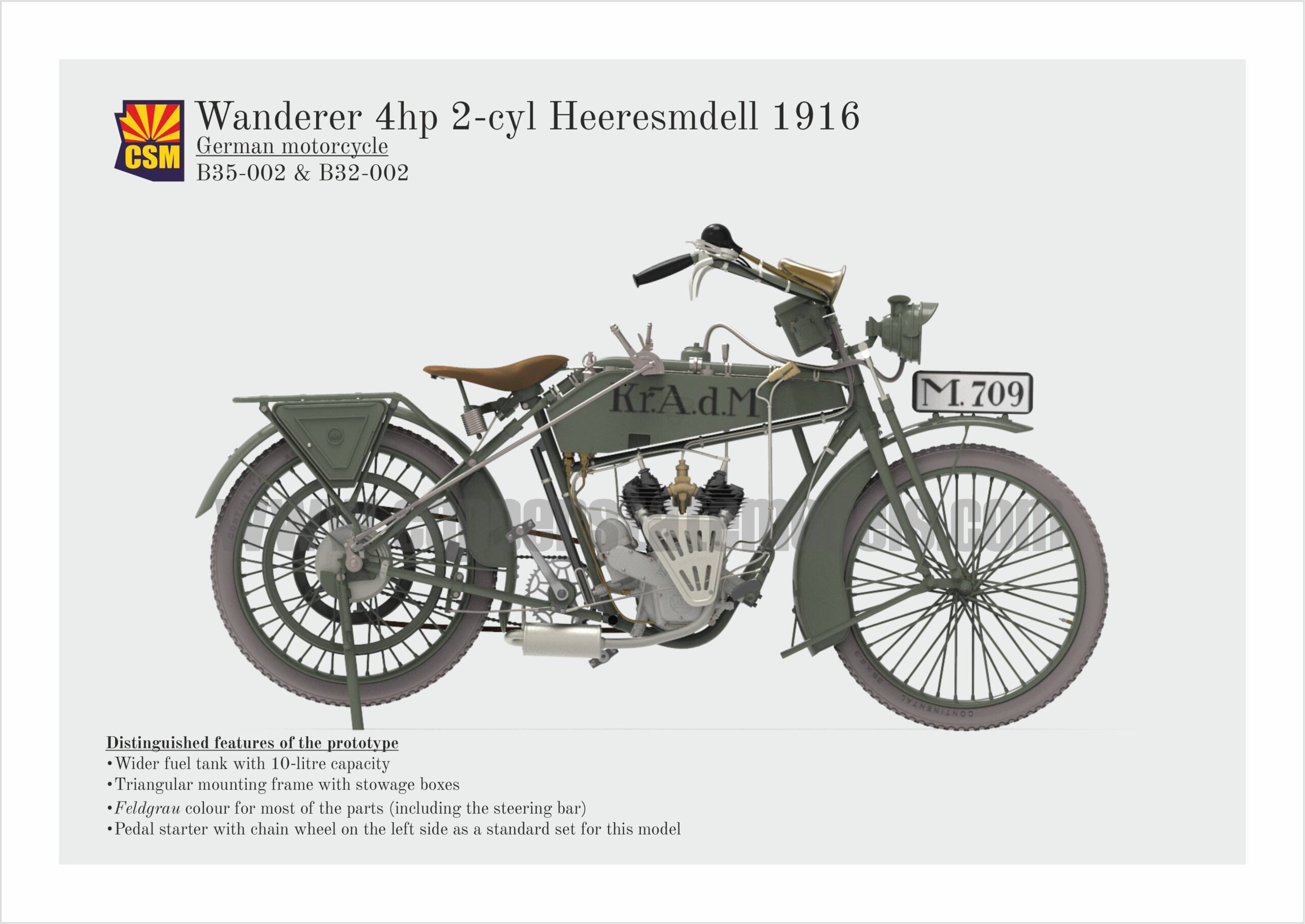 Wanderer 4hp 2-cyl 1916 Model – Image 3
