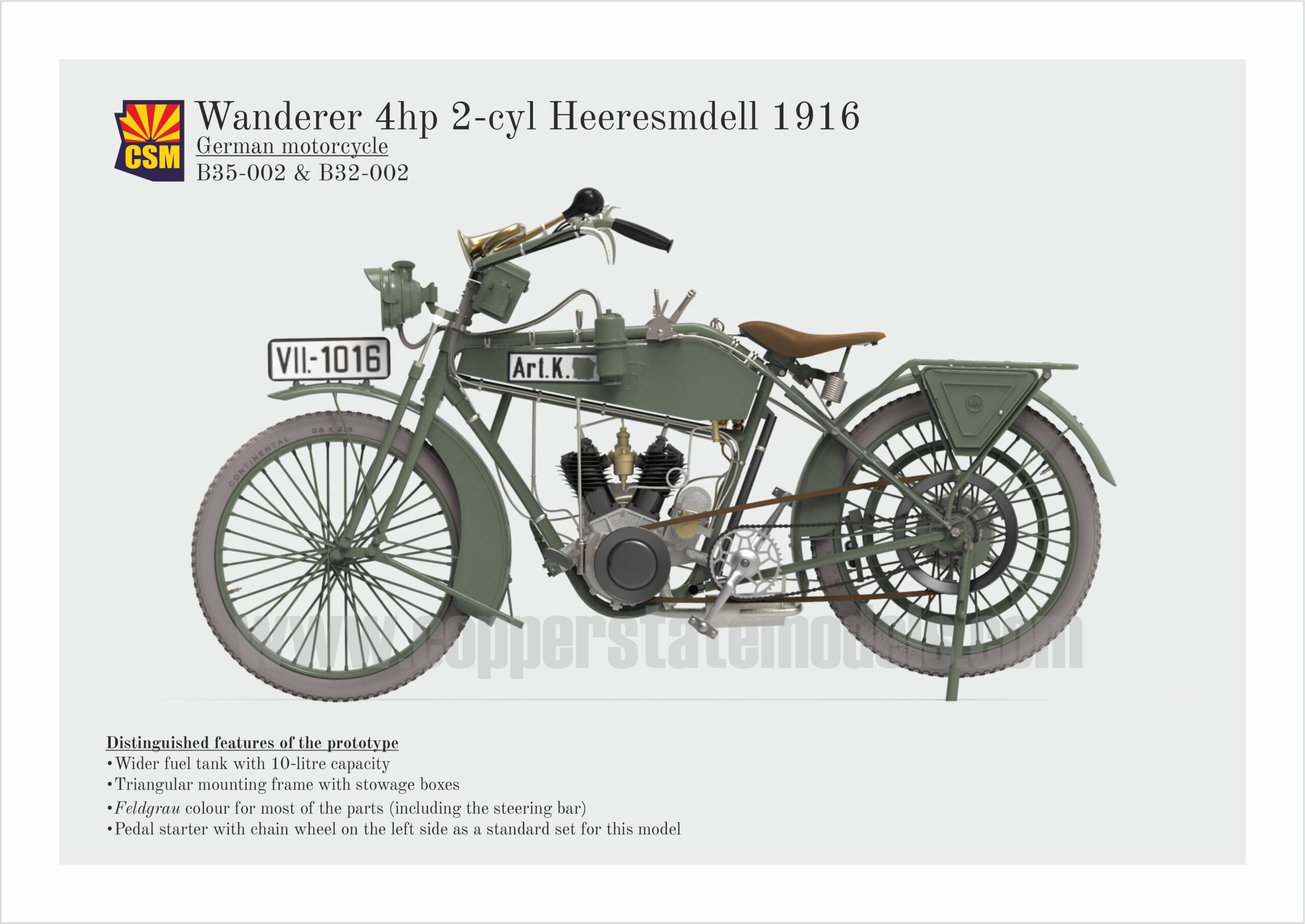 Wanderer 4hp 2-cyl 1916 Model – Image 4