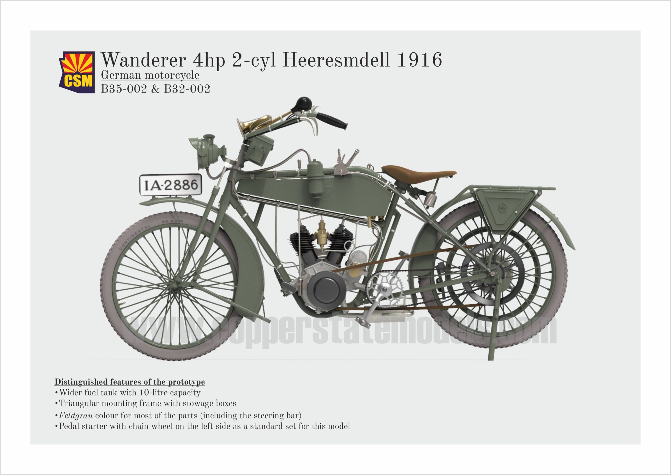 Wanderer 4hp 2-cyl 1916 Model – Image 5