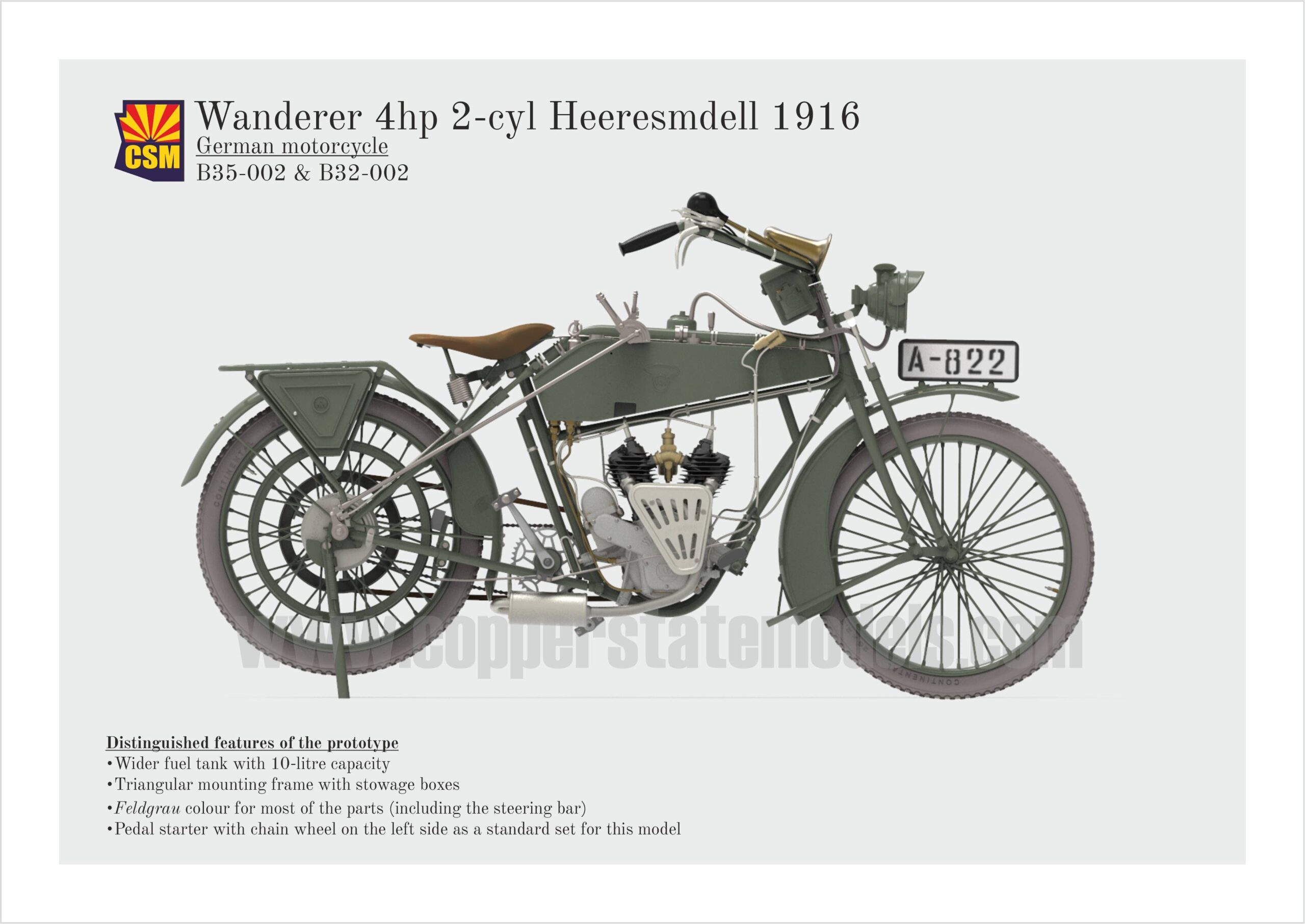 Wanderer 4hp 2-cyl 1916 Model – Image 6