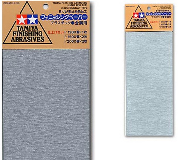 Jeu papiers abrasifs ultra-fins