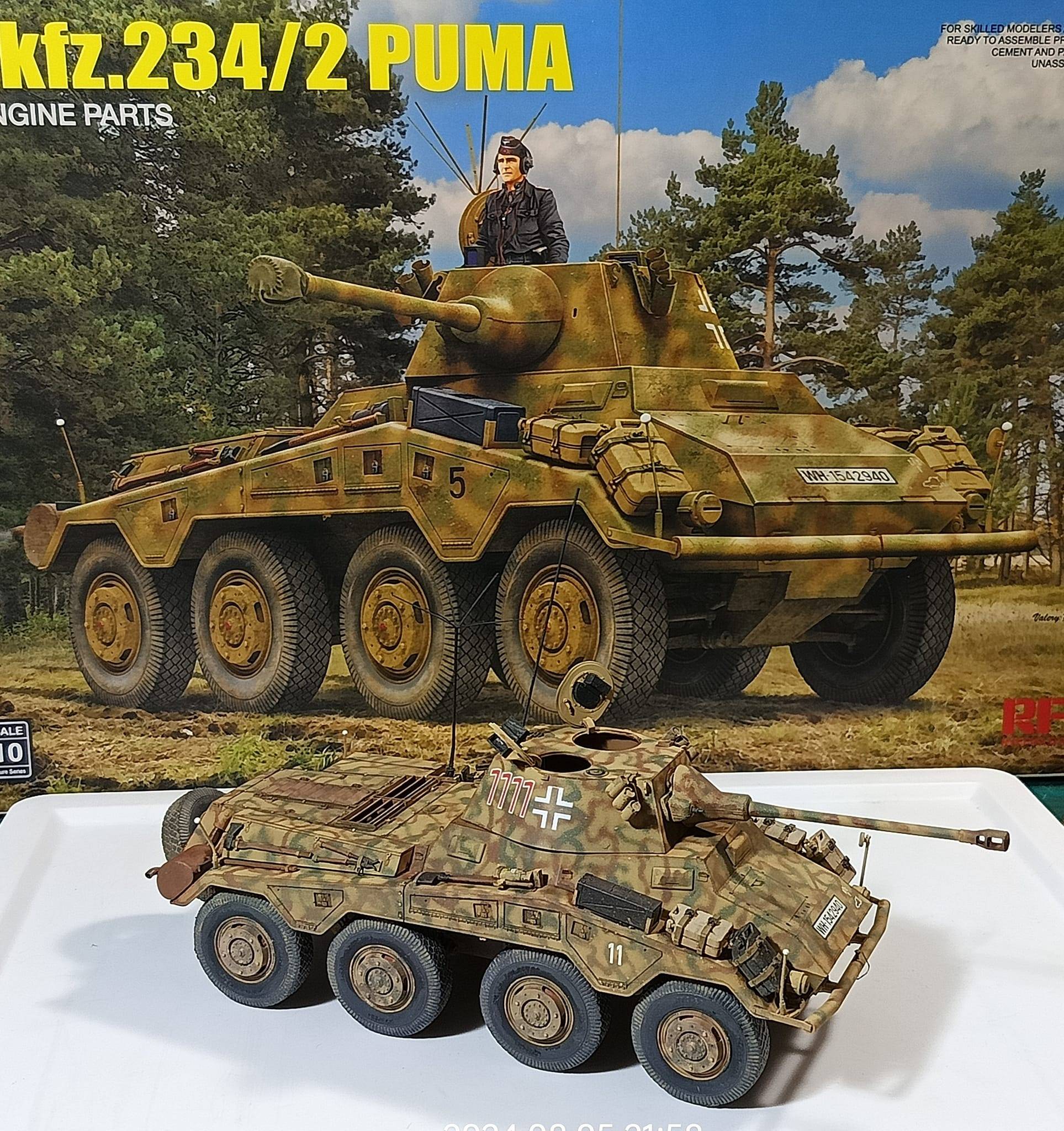 Sd.Kfz.234/2 PUMA with Engine Parts – Image 6