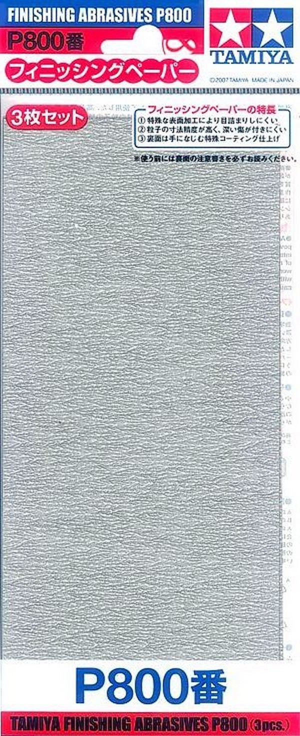 Papier abrasif P800 x3