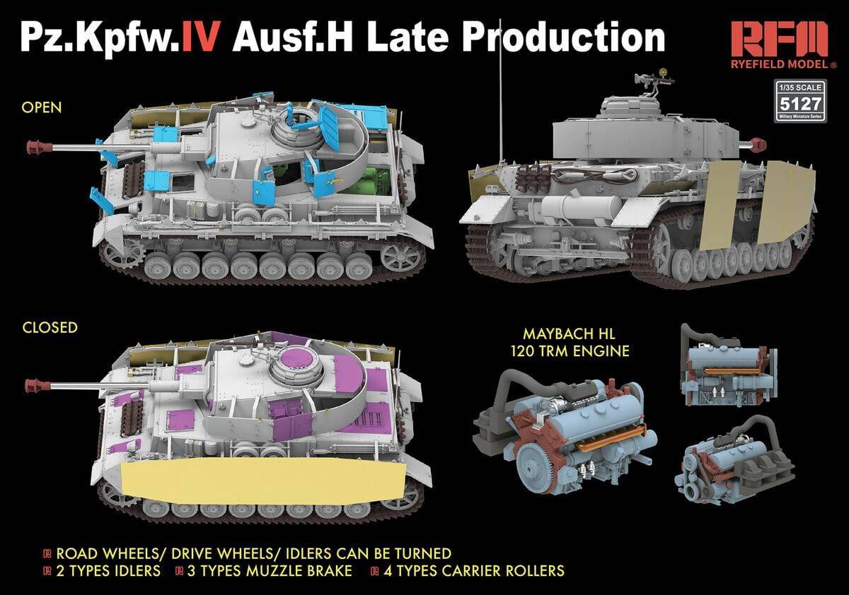 Sd.Kfz.161/1 Panzerkampfwagen IV Ausf. H Late Production – Image 5