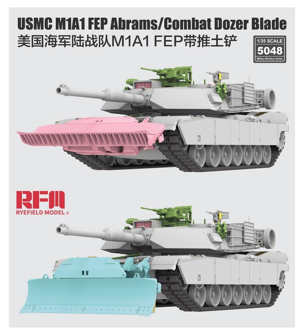 USMC M1A1 FEP Abrams/Combat Dozer Blade with workable track links – Image 2