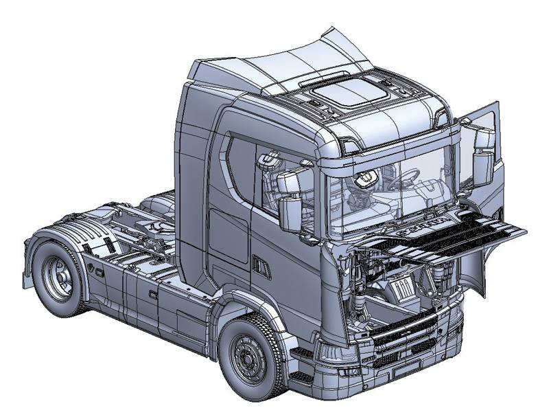 Scania S770 4x2 Normal Roof Grey Cab – Image 11