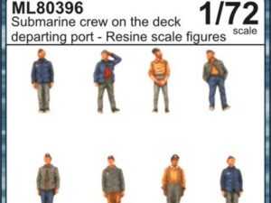 EQUIPAGE sous marin allemand sur le pont au départ