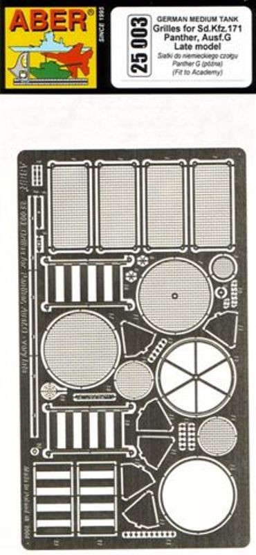 Grilles pour Sdkfz171 Panther Ausf G Late model – Image 4