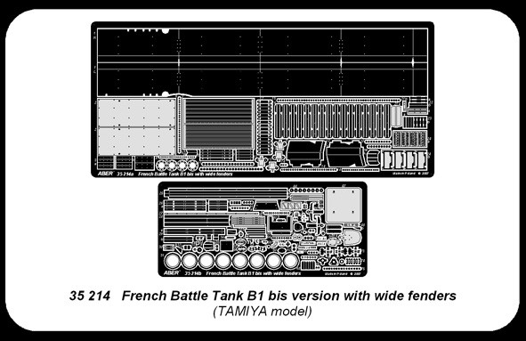 French Battle Tank B1 bis – with wide fenders pour Tamiya – Image 6