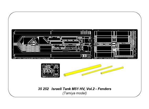 Fenders et Tool boxes M51HV I Sherman Israeli tank – Image 5