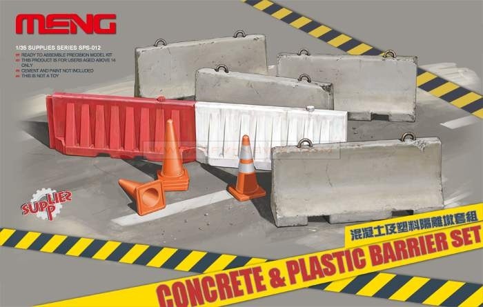 Concrete & Plastic Barrier Set
