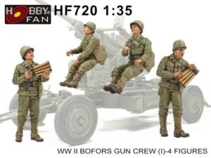 WW II BOFORS GUN CREW (I) - 4 FIGURES