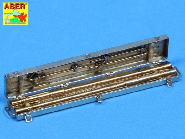 German 2cm L/65 Gun Barrel (x2) for Flak 38 with Storage Box – Image 8