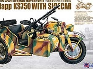 WWII German Zündapp KS 750 with Sidecar /w trailers