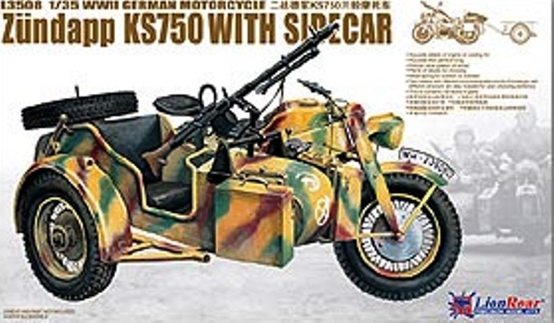 WWII German Zündapp KS 750 with Sidecar /w trailers
