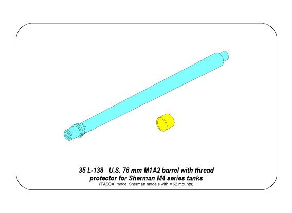 76mm M1A2 Barrel for Sherman – Image 6