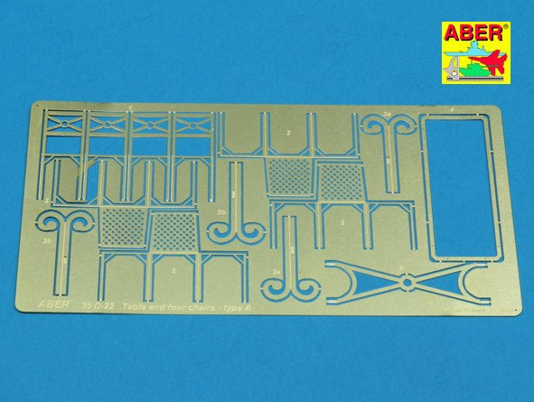 diorama Table et 4 chaises type A